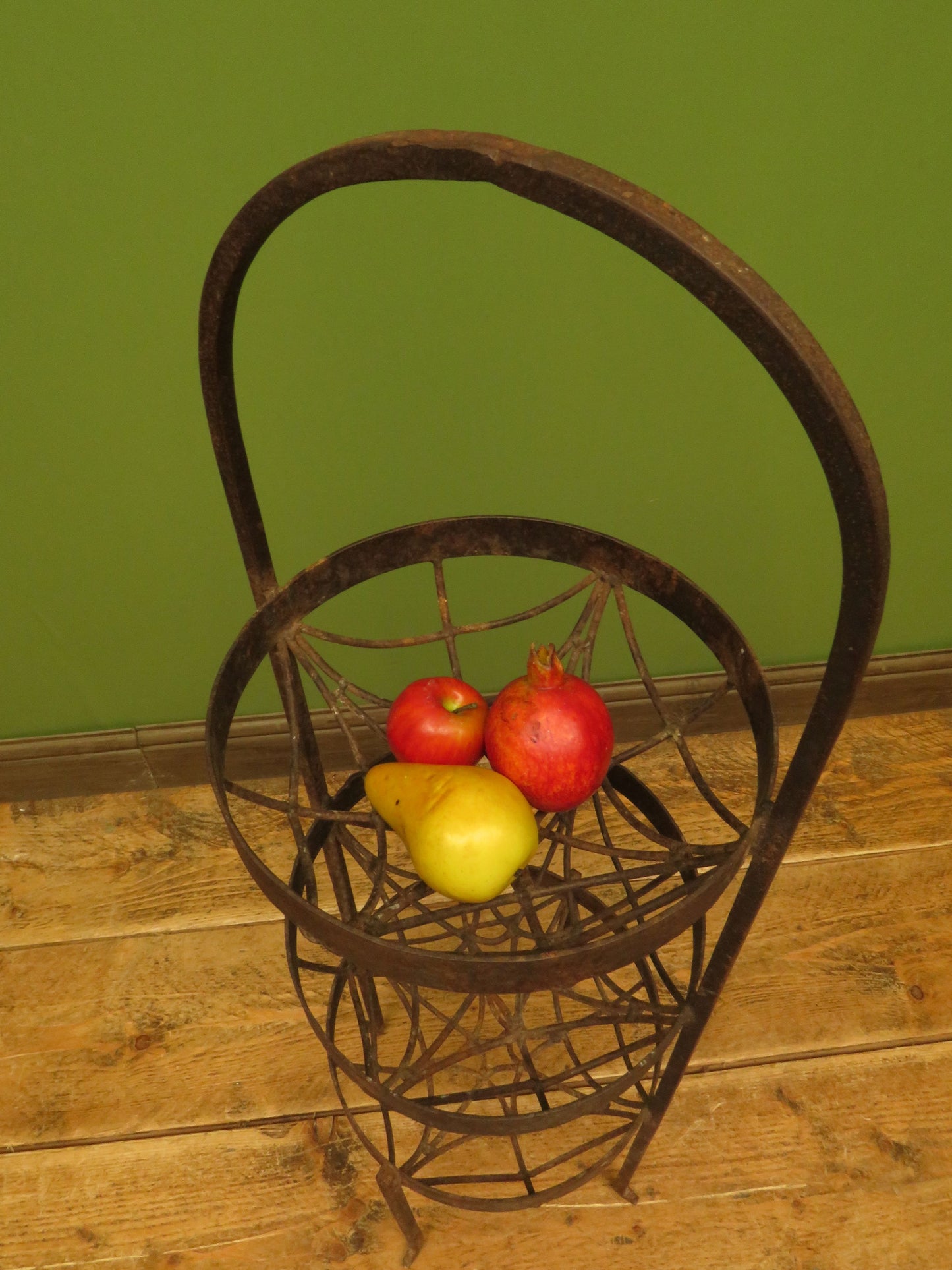 Antique Wrought Iron Three Tier Vegetable Stand
