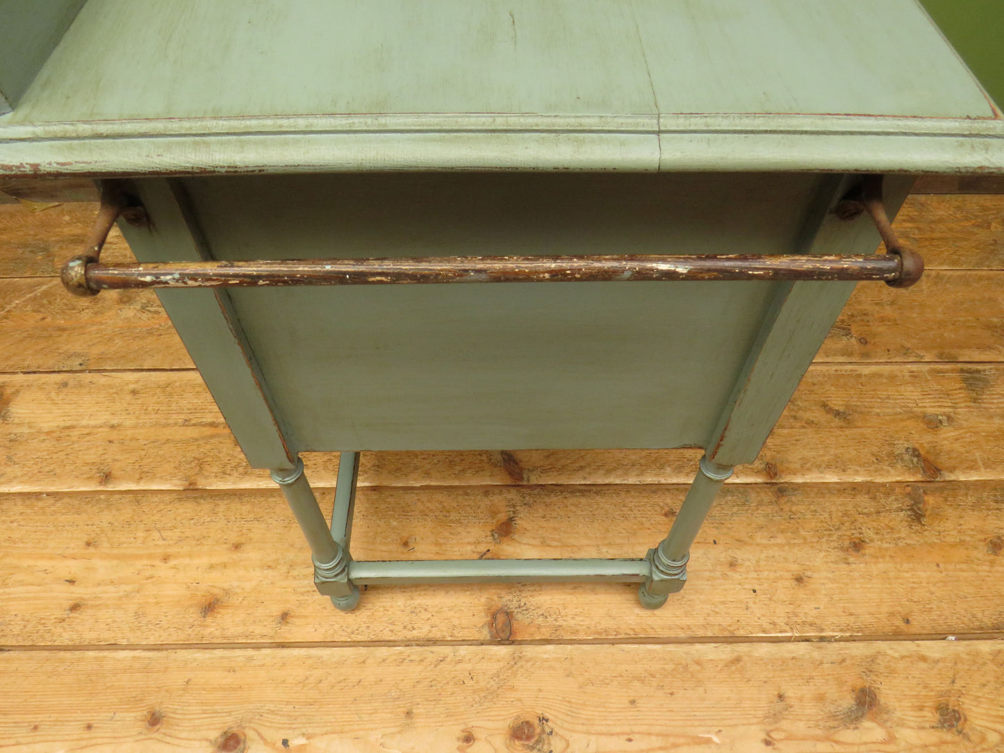 Small Blue Washstand Cupboard with Star Design