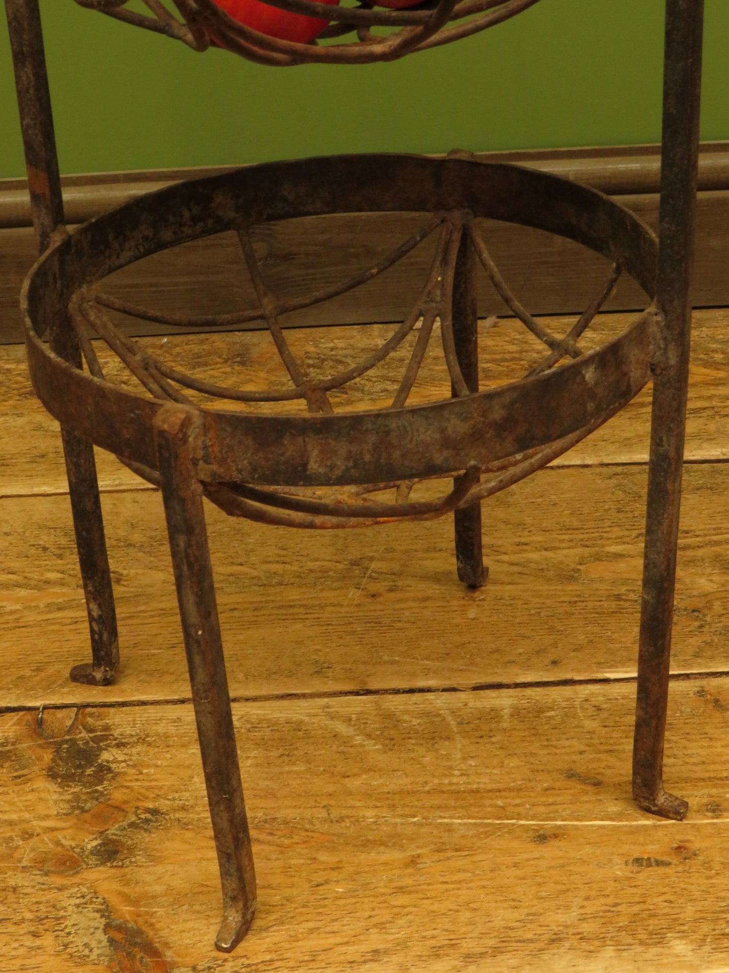 Antique Wrought Iron Three Tier Vegetable Stand