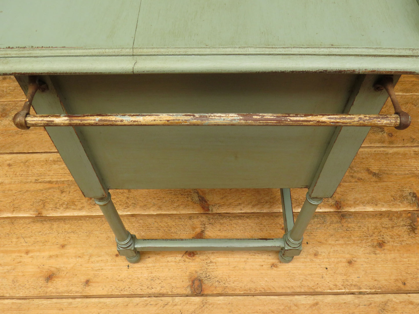 Small Blue Washstand Cupboard with Star Design