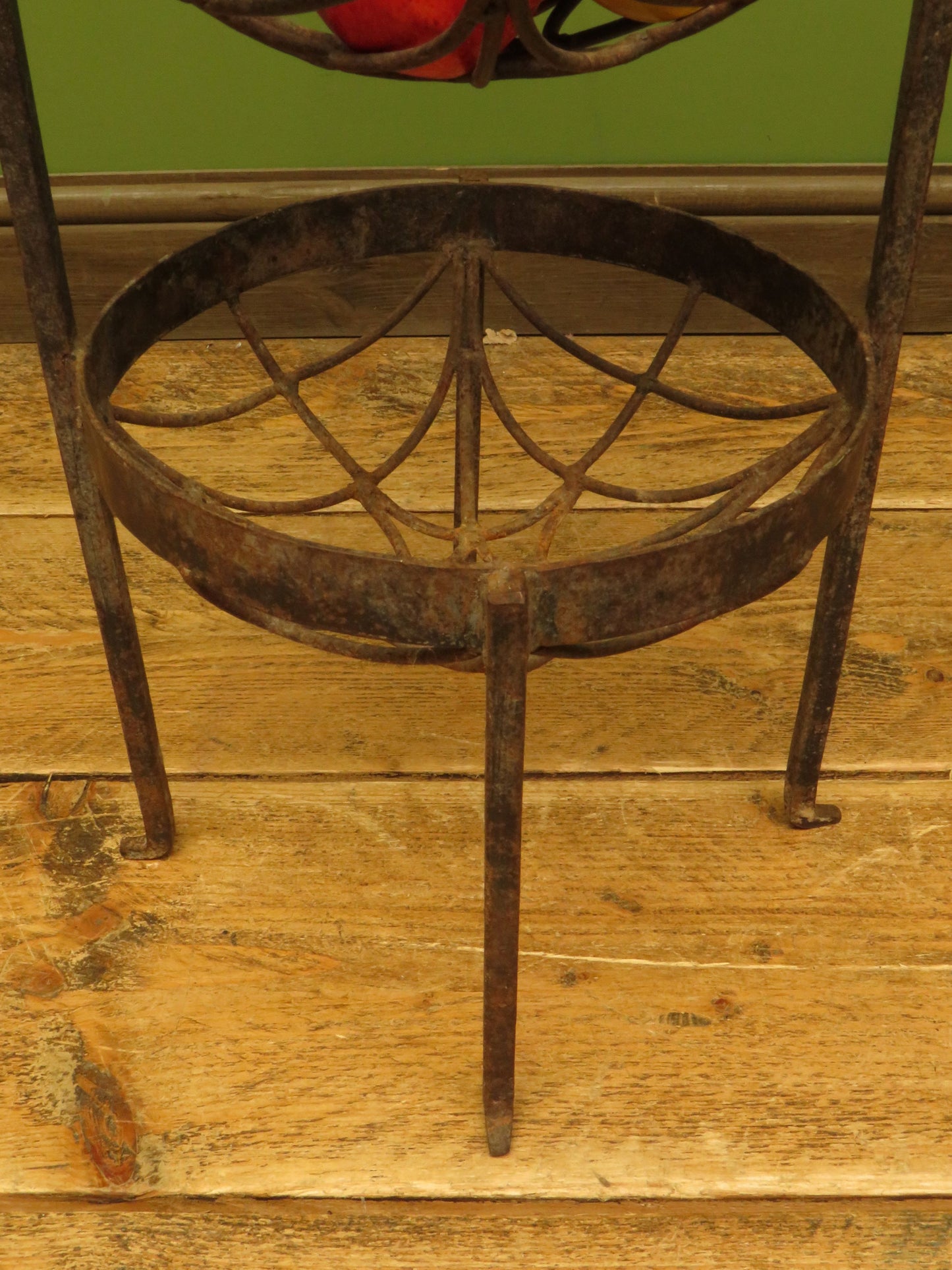 Antique Wrought Iron Three Tier Vegetable Stand