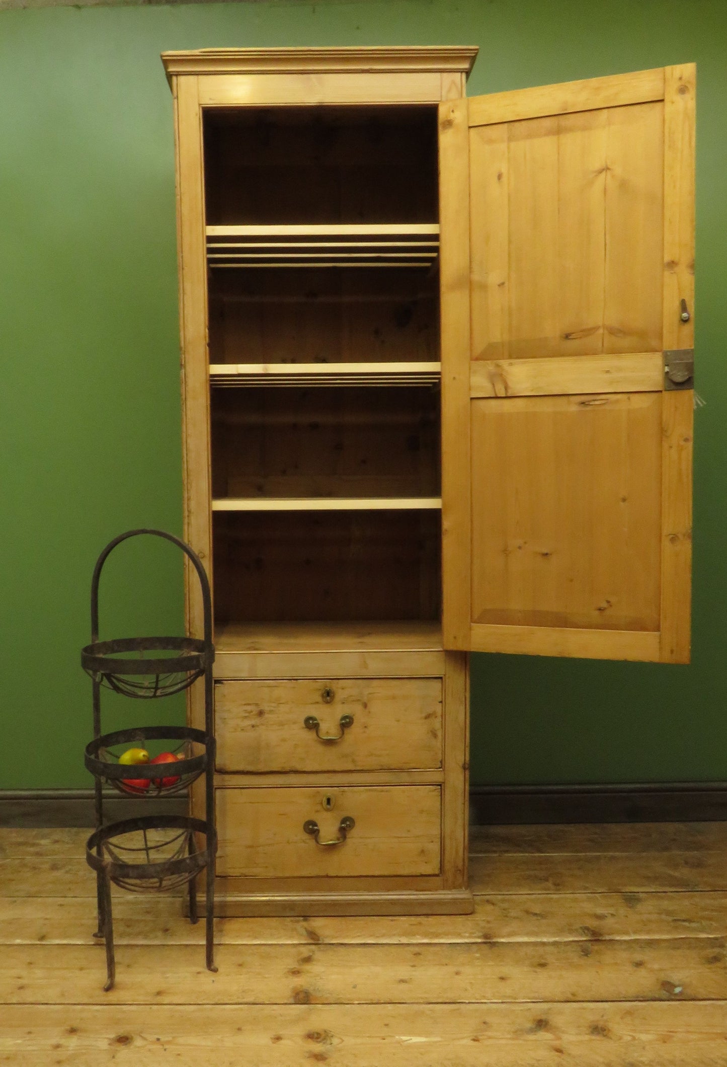 Narrow Pine Linen Cupboard or Larder
