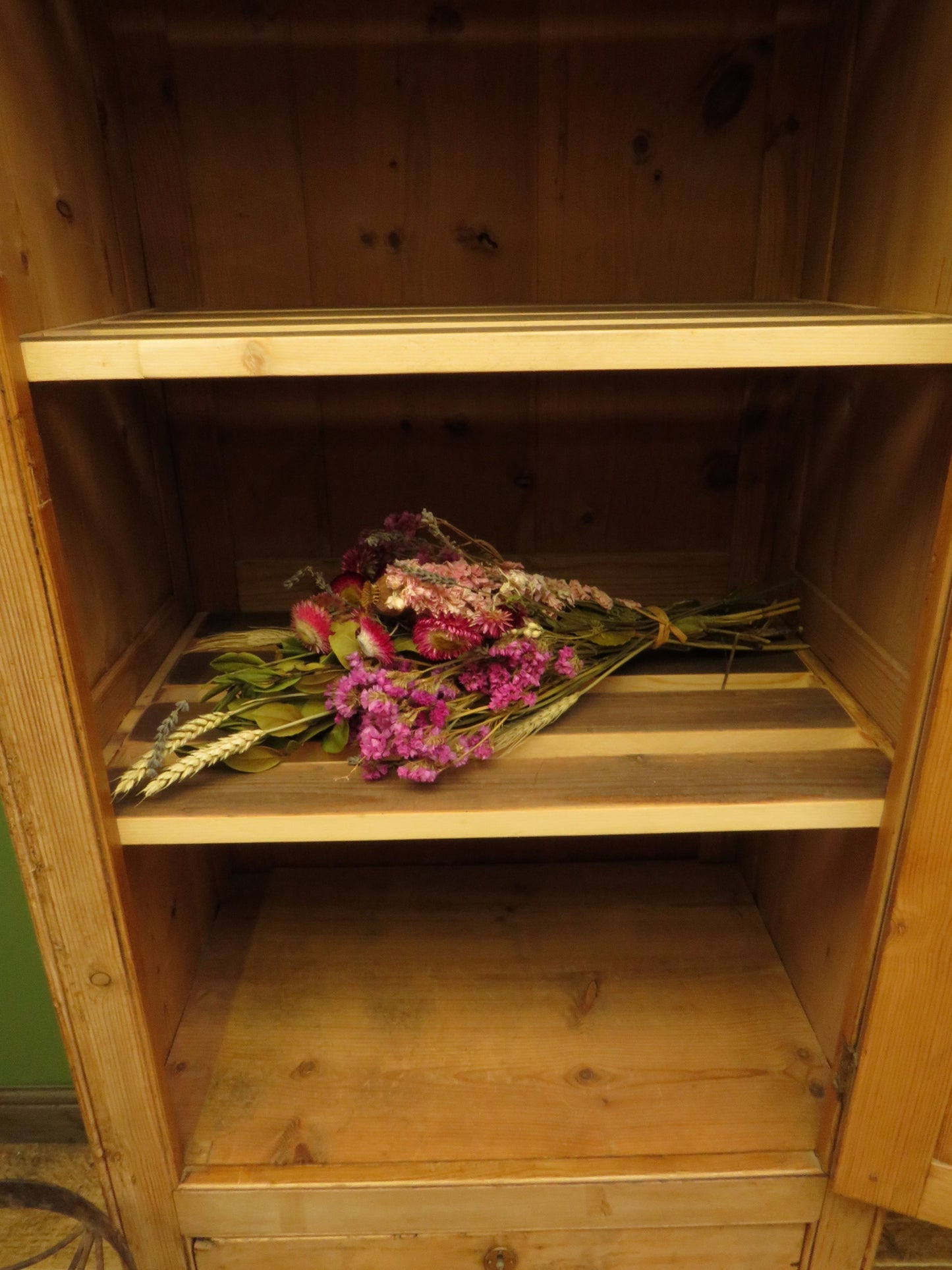 Narrow Pine Linen Cupboard or Larder