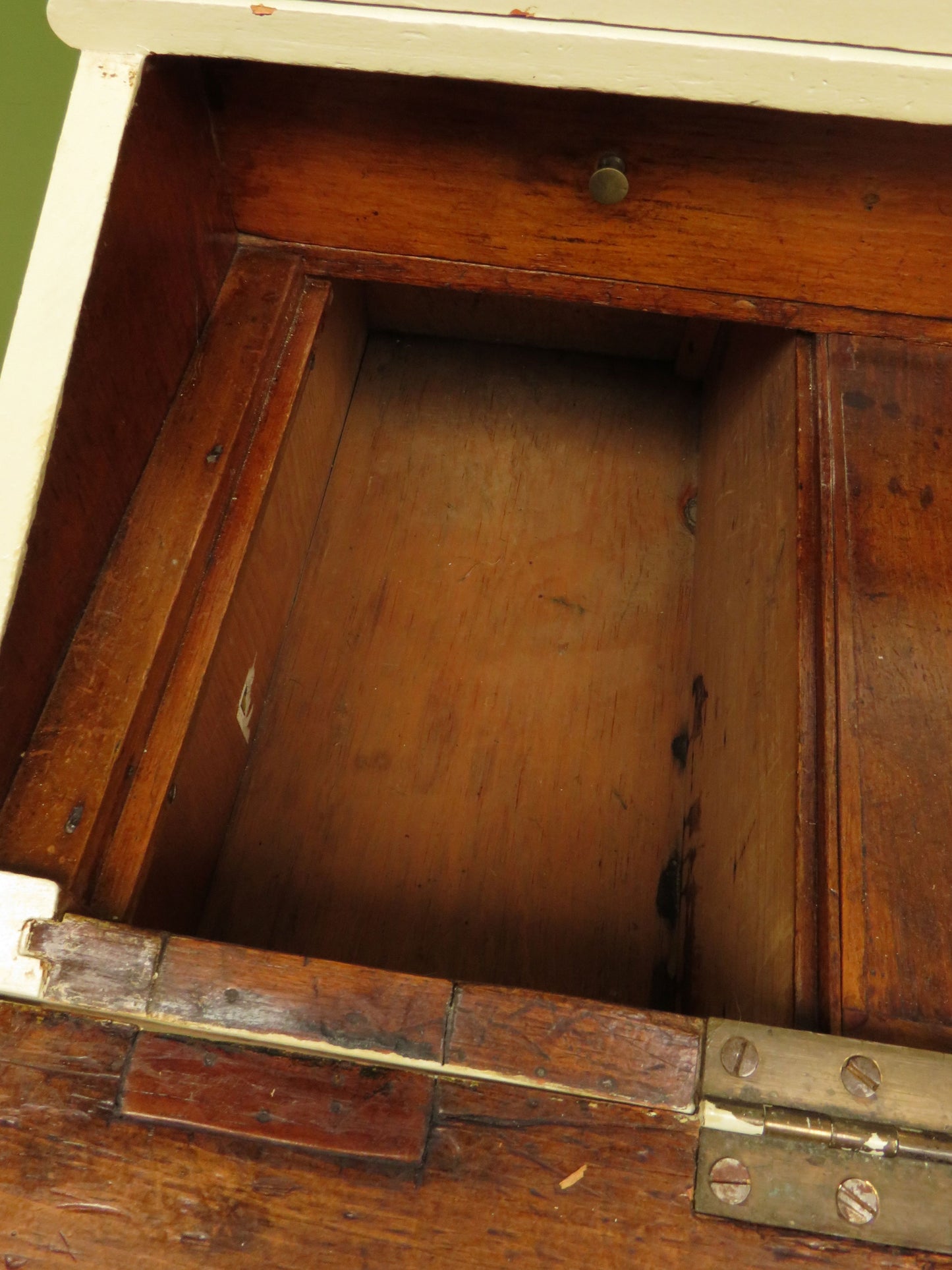 Country Shabby Chic Bureau Bookcase with Glazed Top