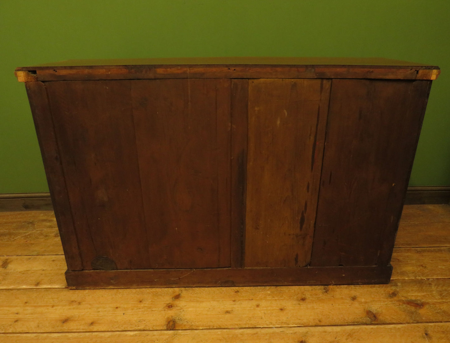 Antique Black Painted Sideboard with polished top