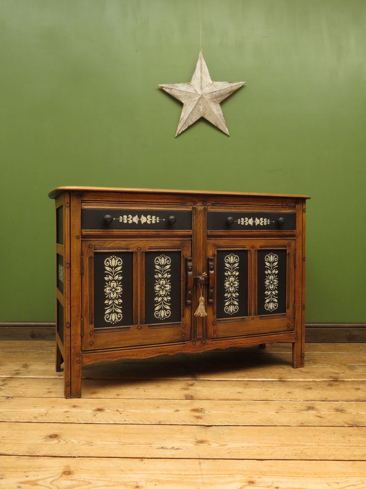 Scandi Boho Styled Ercol sideboard with Drawers