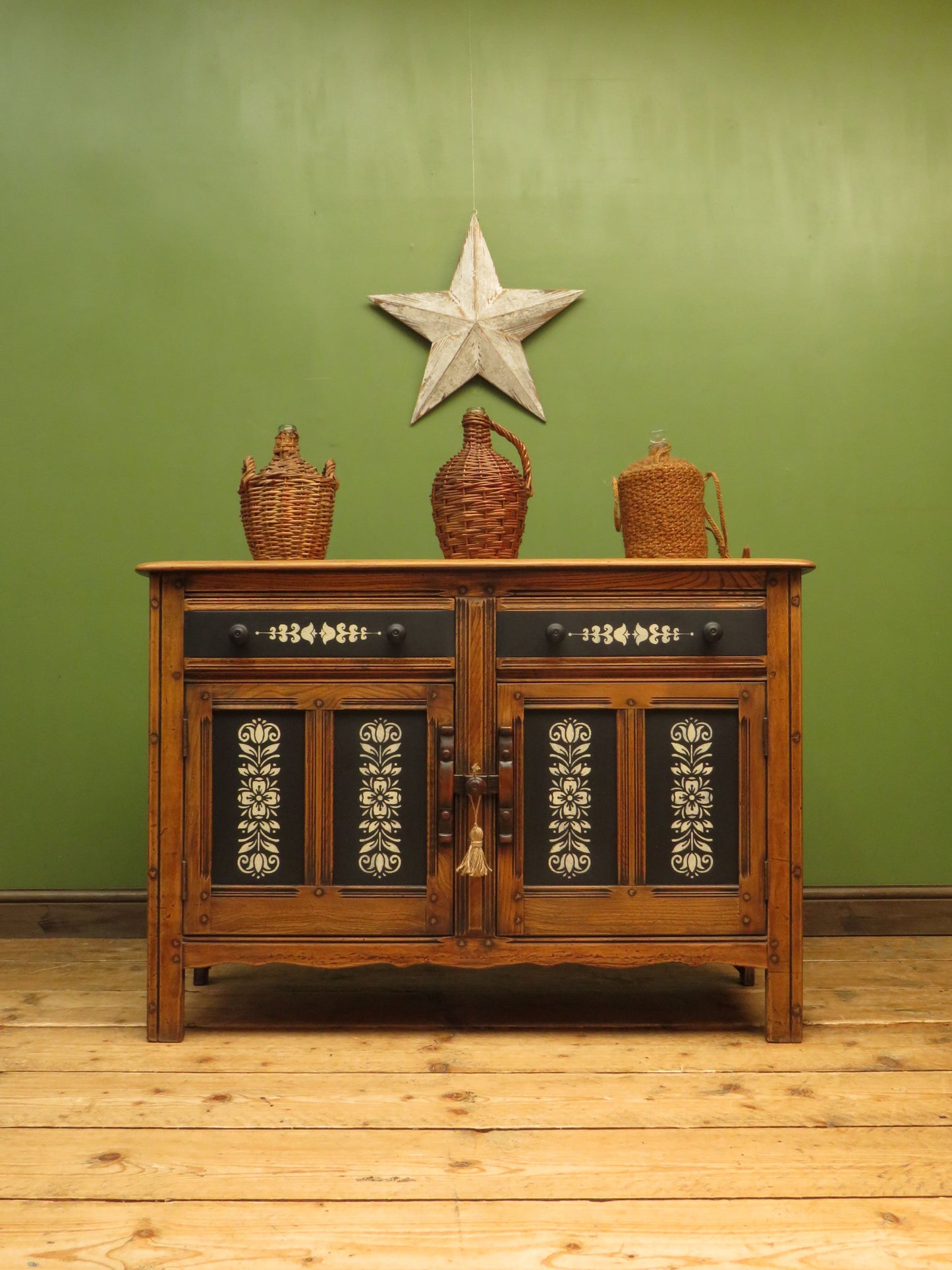 Scandi Boho Styled Ercol sideboard with Drawers