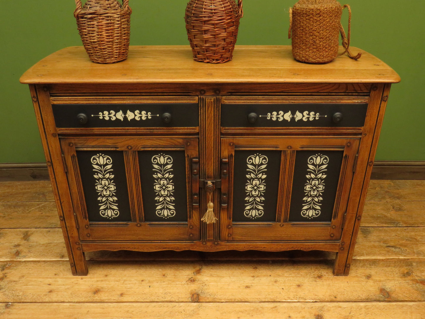 Scandi Boho Styled Ercol sideboard with Drawers