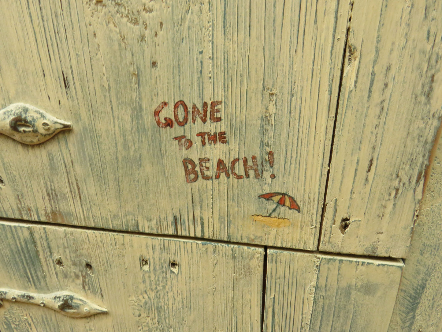 Beach Hut Style Locker Cupboard