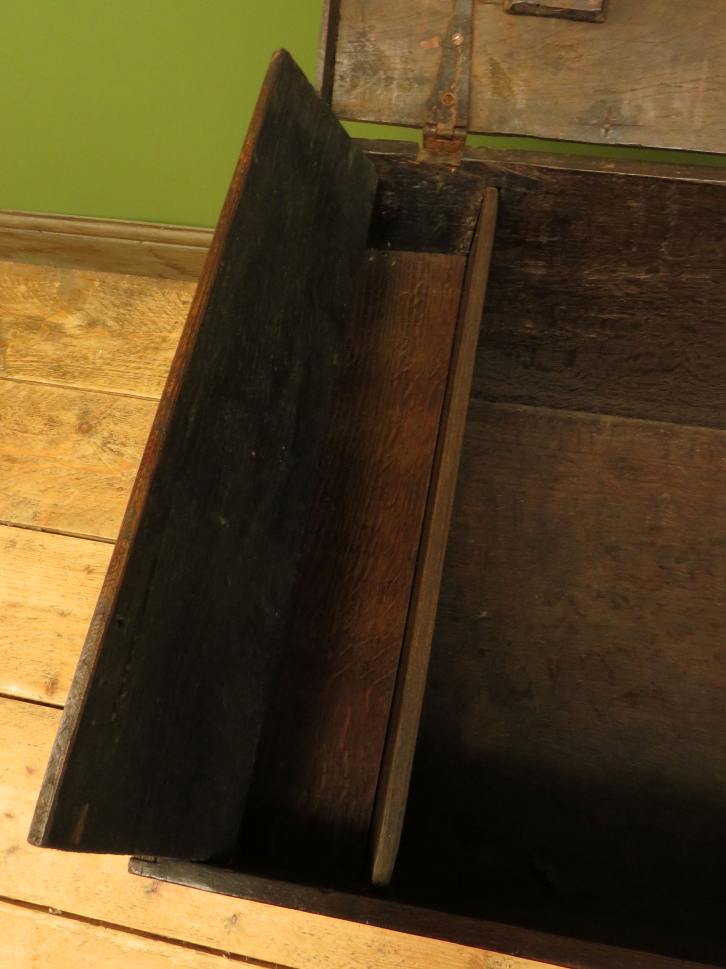 Antique Oak Bible Box and stand