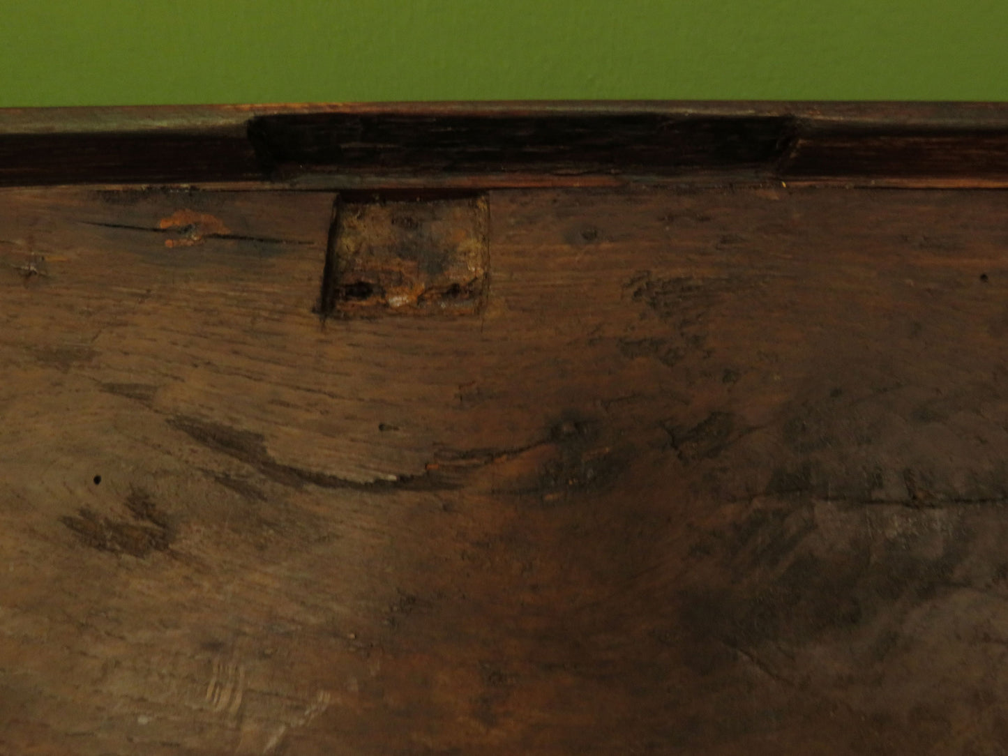 Antique Oak Bible Box and stand