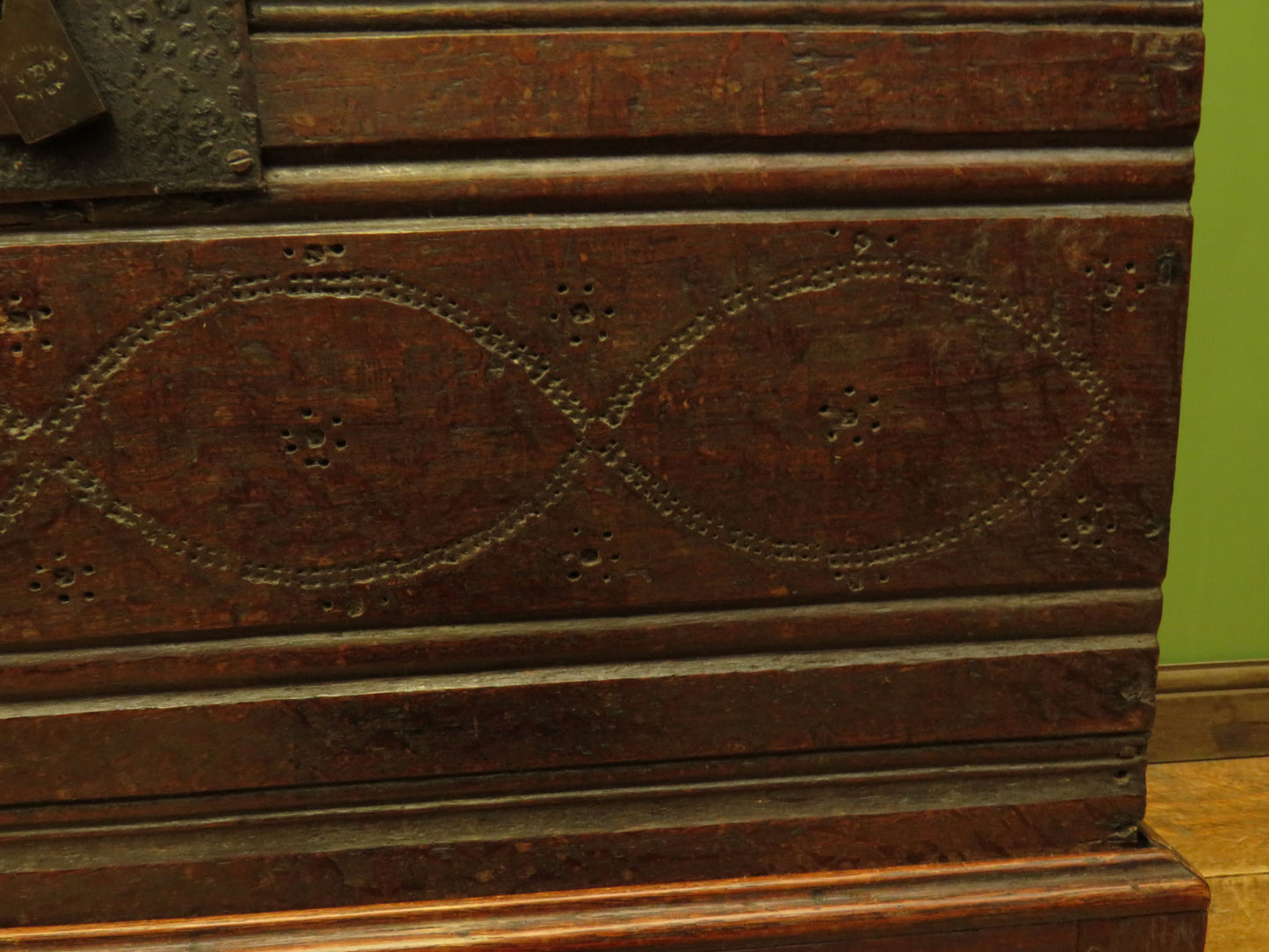 Antique Oak Bible Box and stand