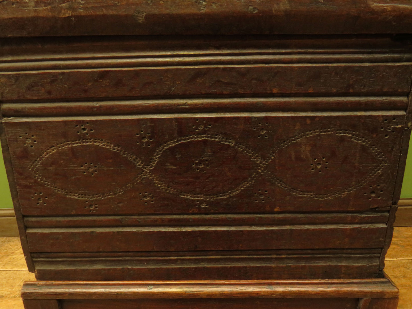 Antique Oak Bible Box and stand