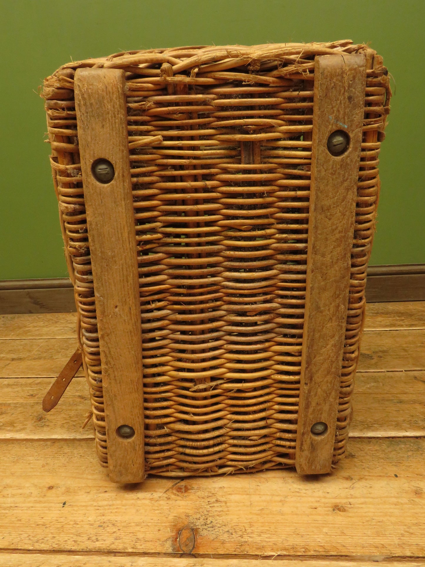 Antique Wicker Laundry Storage Basket