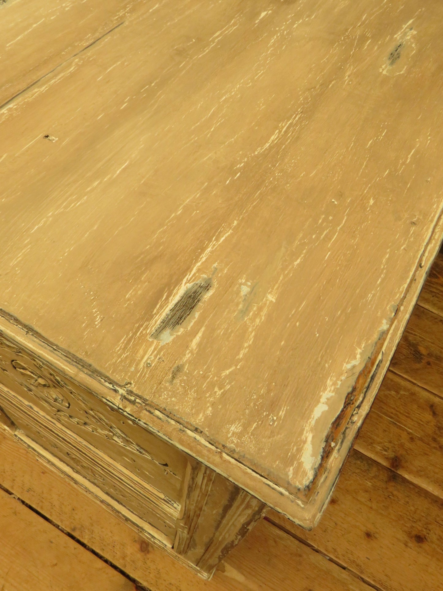Shabby Chic Sideboard Cupboard with Stencilled Detailing