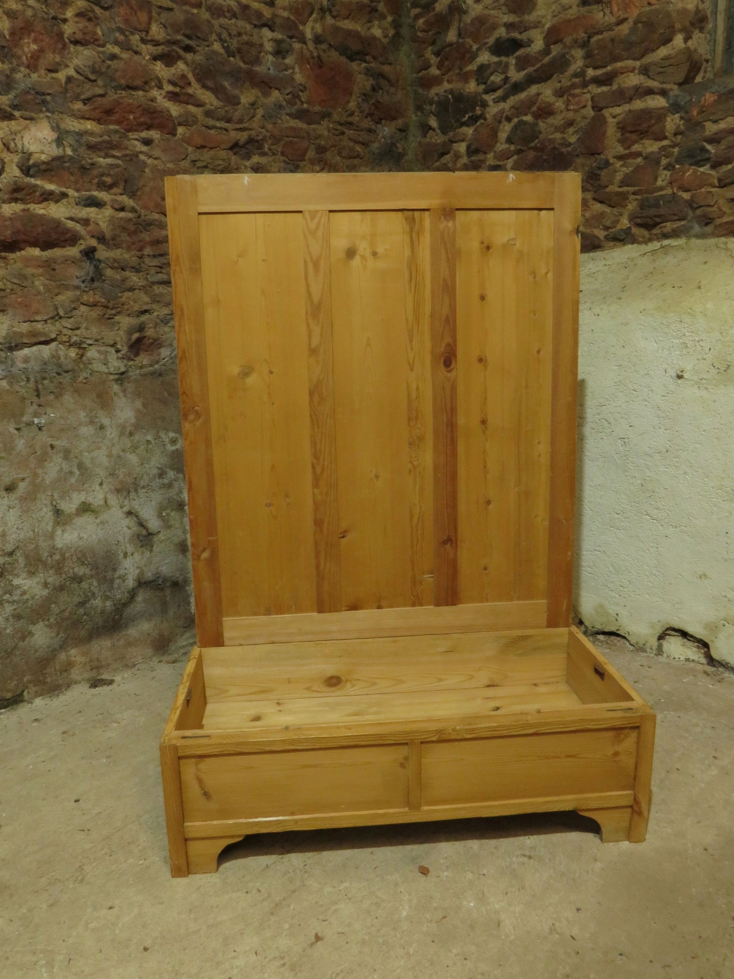 Antique Pine Knockdown Wardrobe - two available