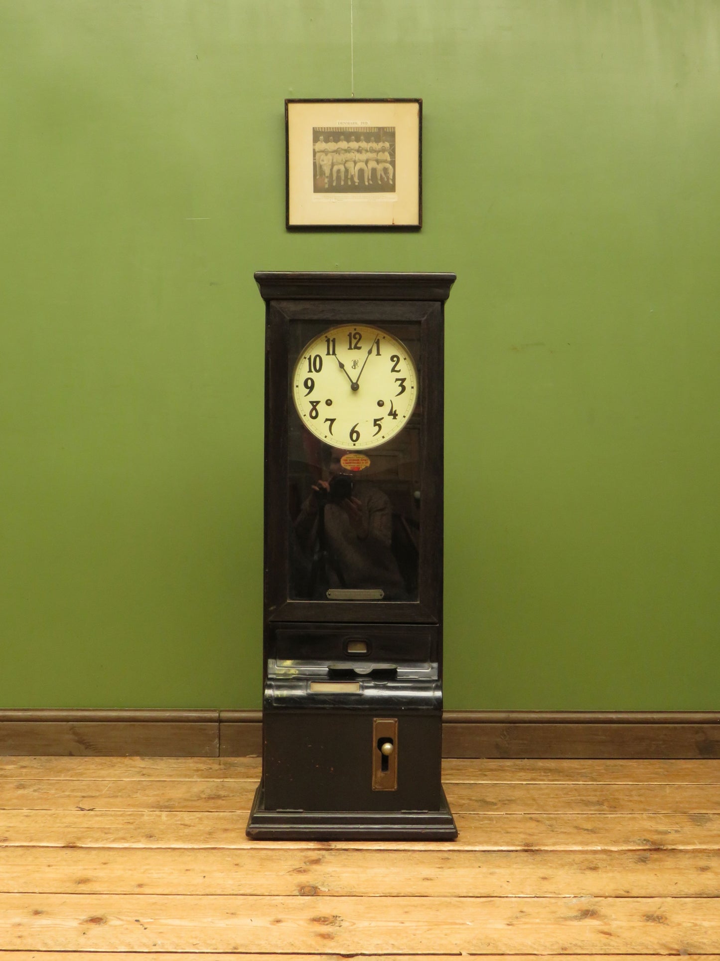 Antique Time Recorder Clock by The Time Recorder Supply & Maintenance Co