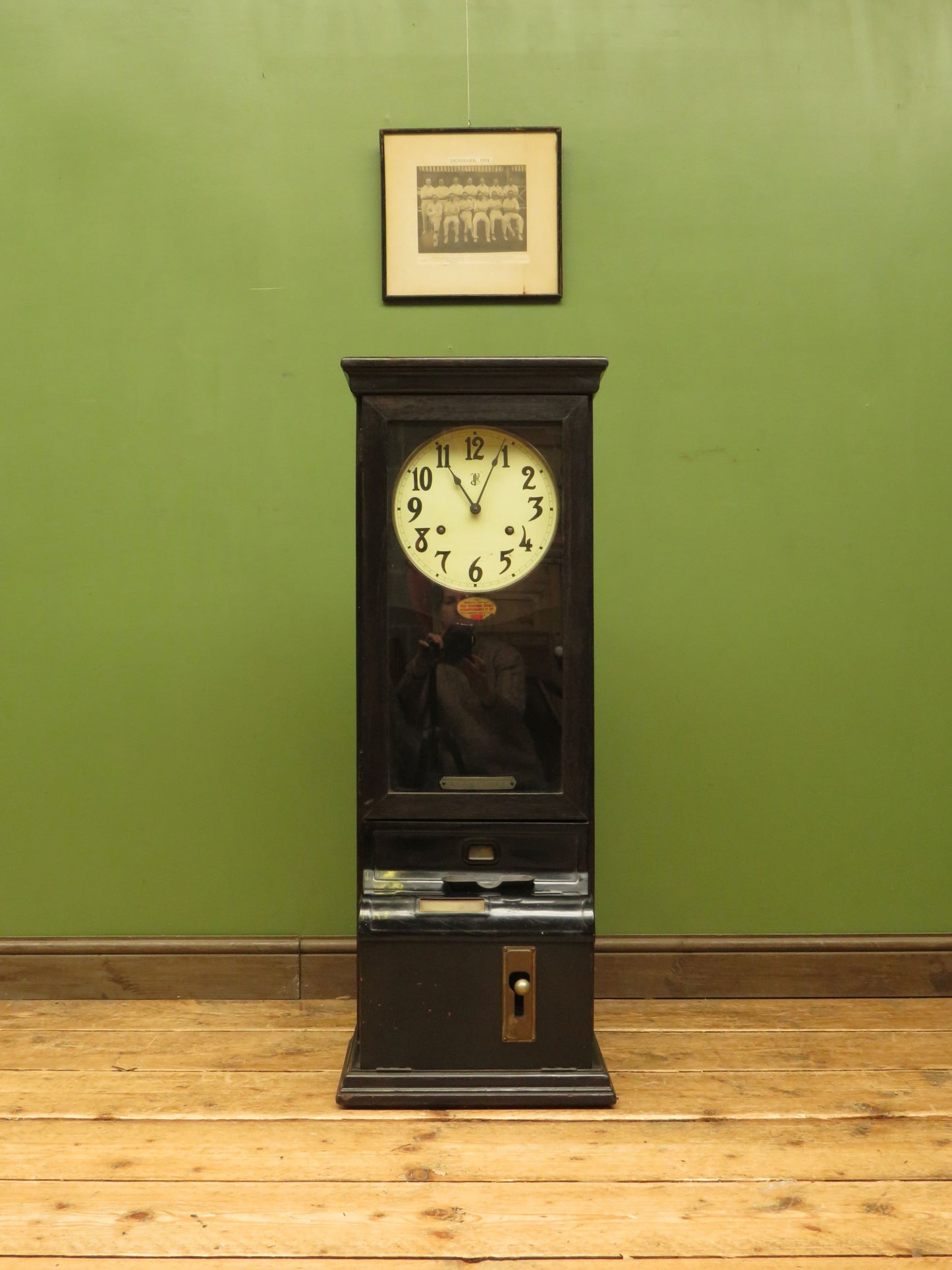 Antique Time Recorder Clock by The Time Recorder Supply & Maintenance Co