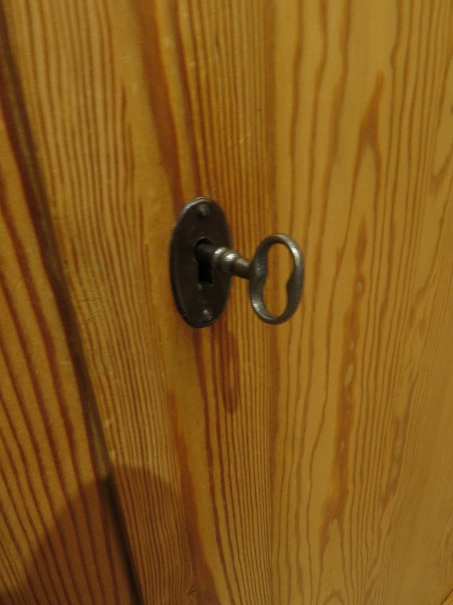 Antique Pine Knockdown Wardrobe, one of two available