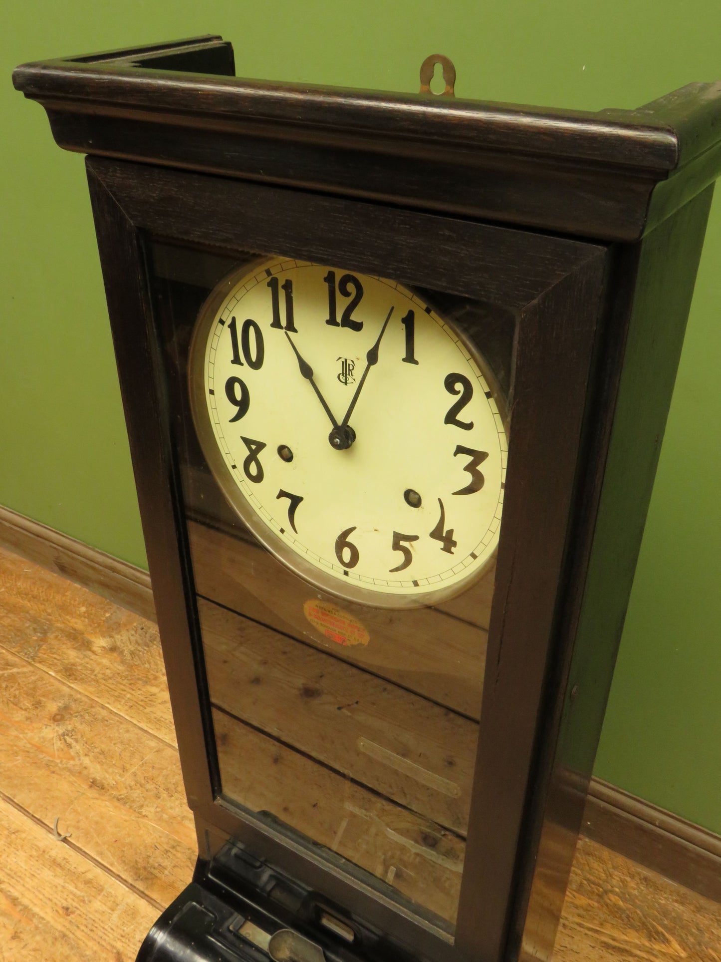 Antique Time Recorder Clock by The Time Recorder Supply & Maintenance Co