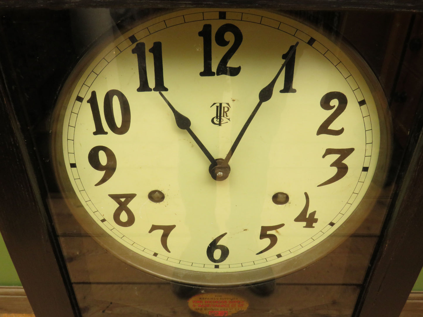 Antique Time Recorder Clock by The Time Recorder Supply & Maintenance Co