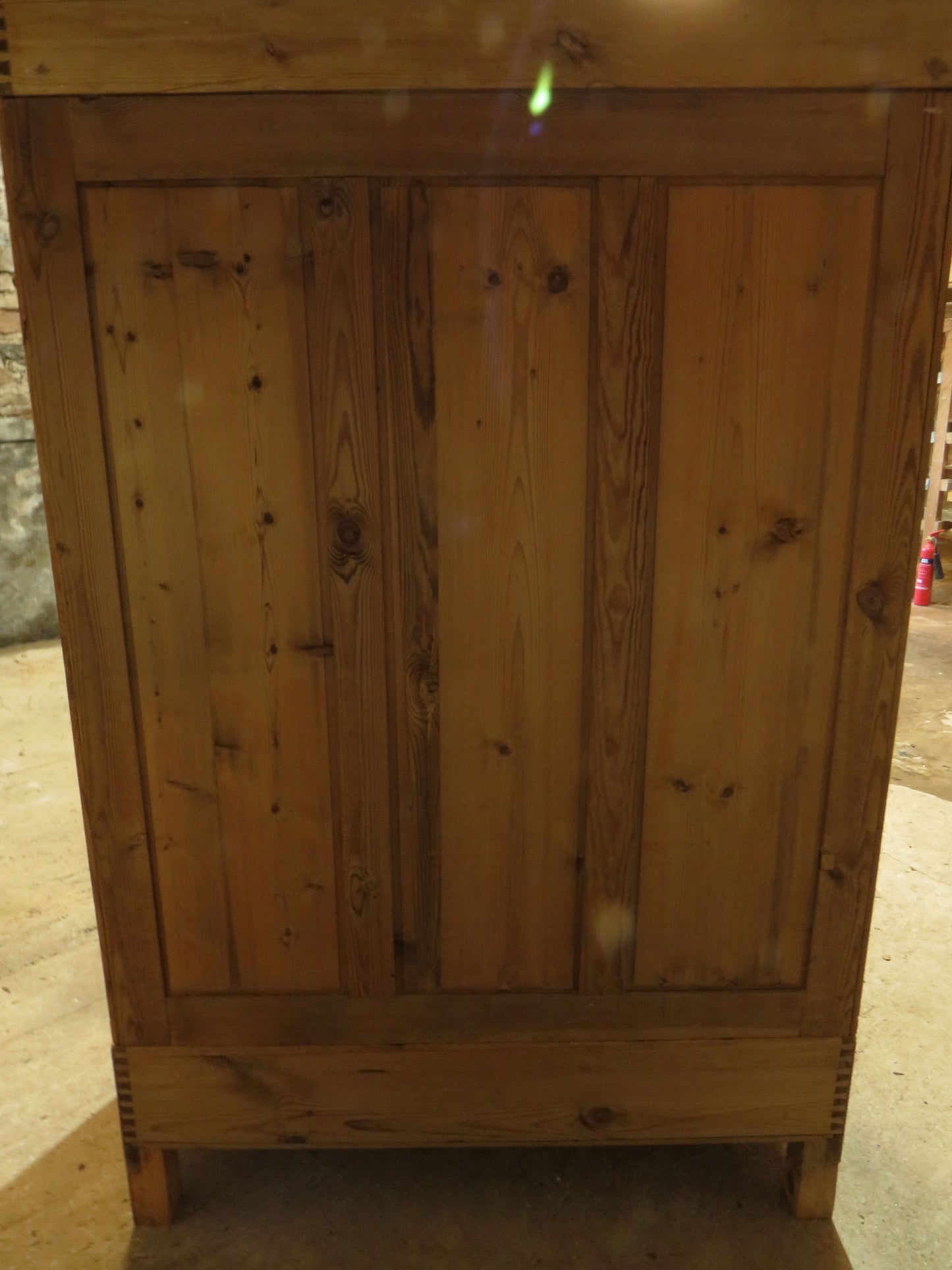 Antique Pine Knockdown Wardrobe, one of two available