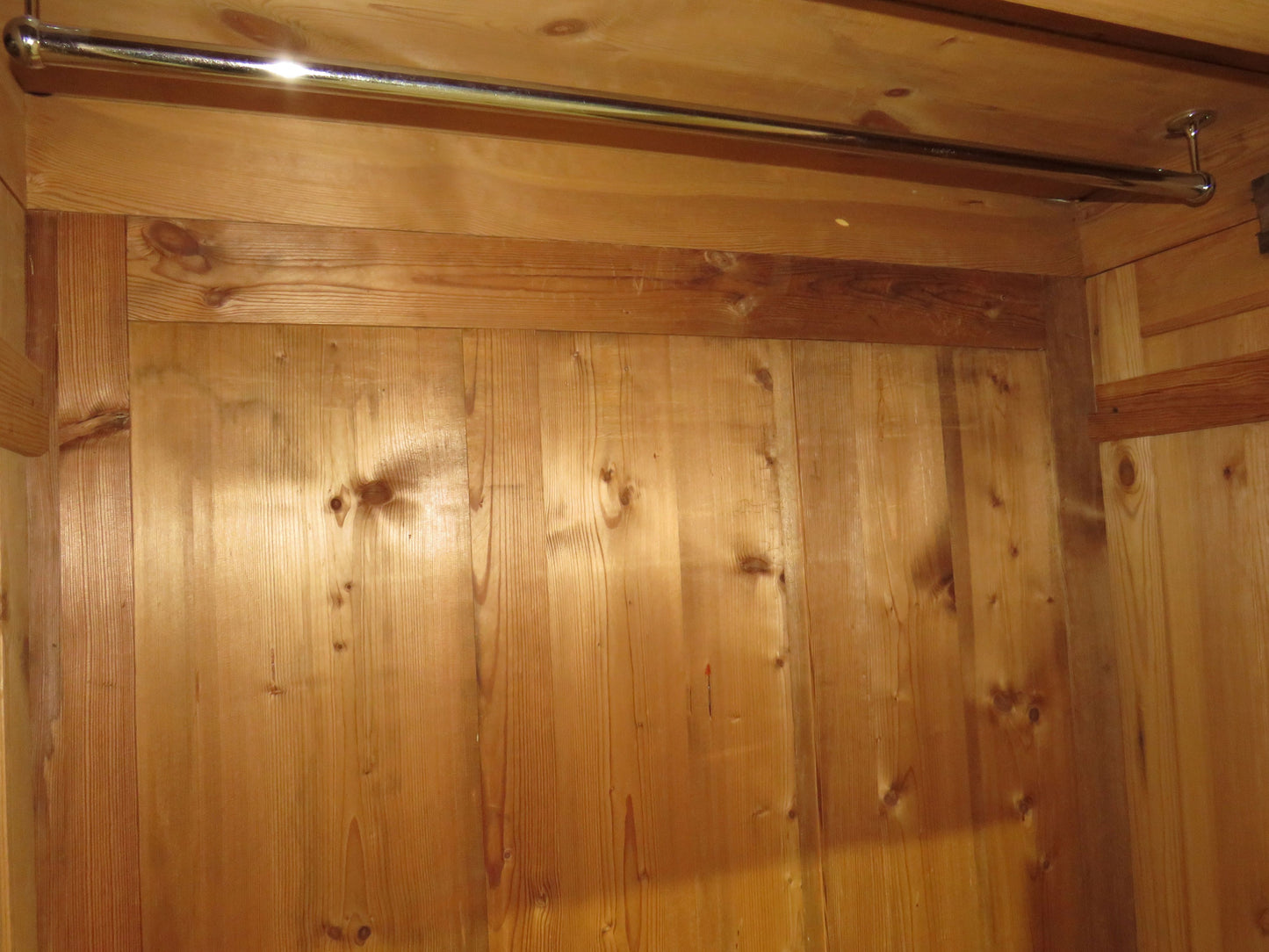 Antique Pine Knockdown Wardrobe - two available