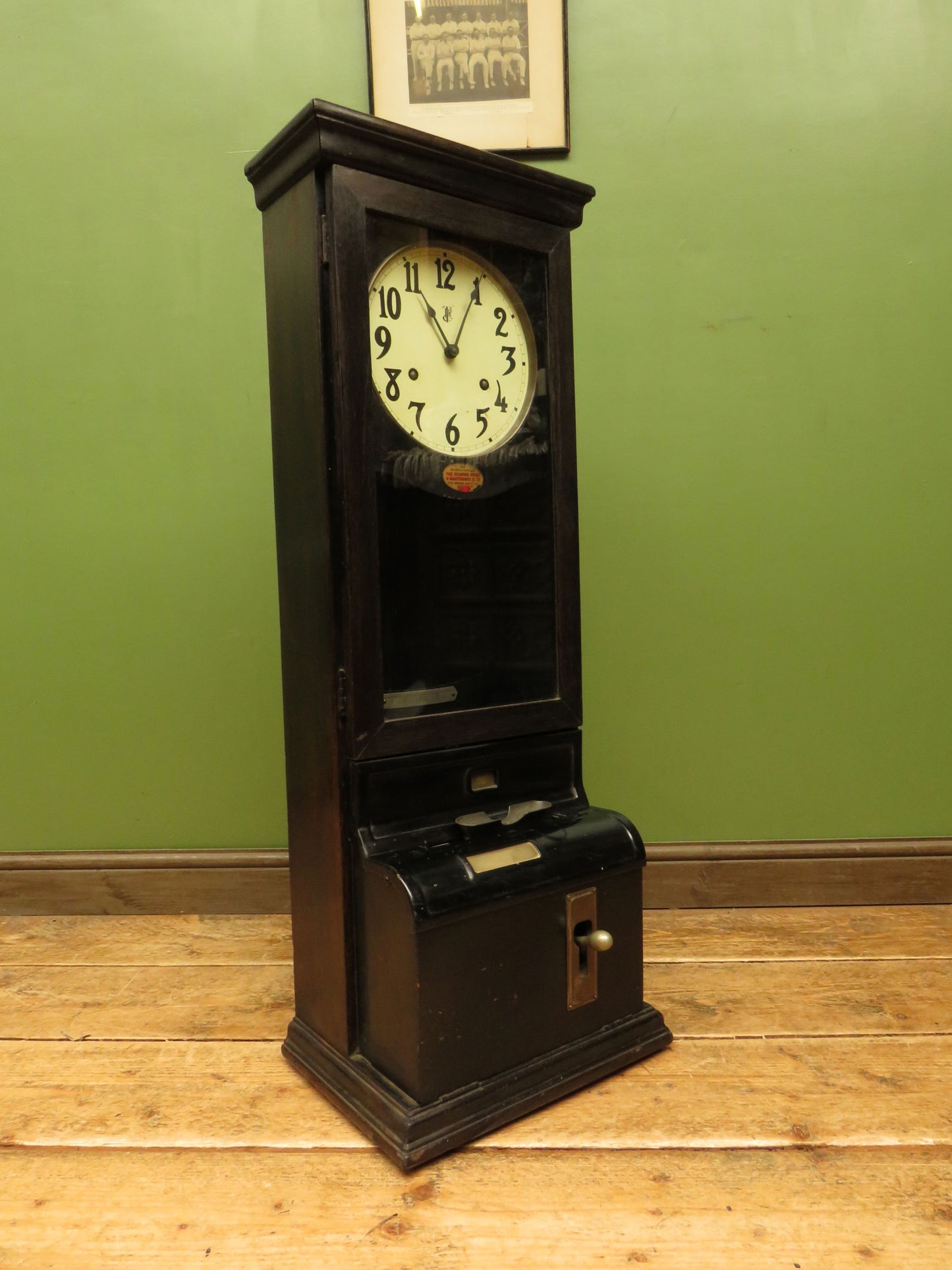 Antique Time Recorder Clock by The Time Recorder Supply & Maintenance Co