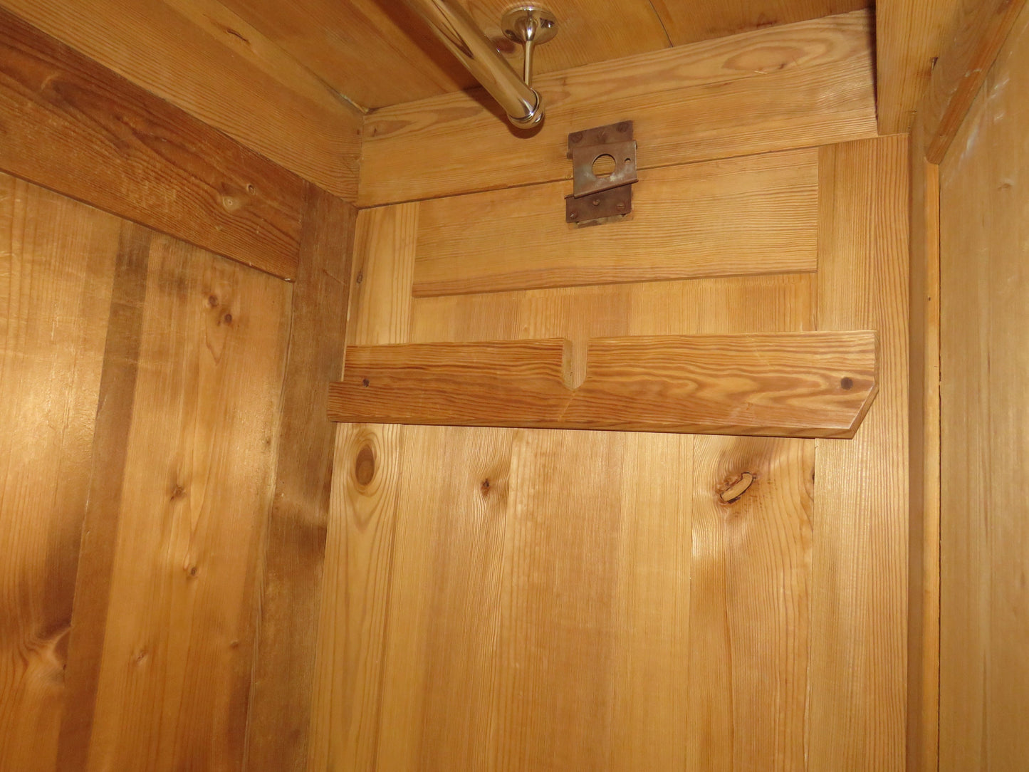 Antique Pine Knockdown Wardrobe - two available