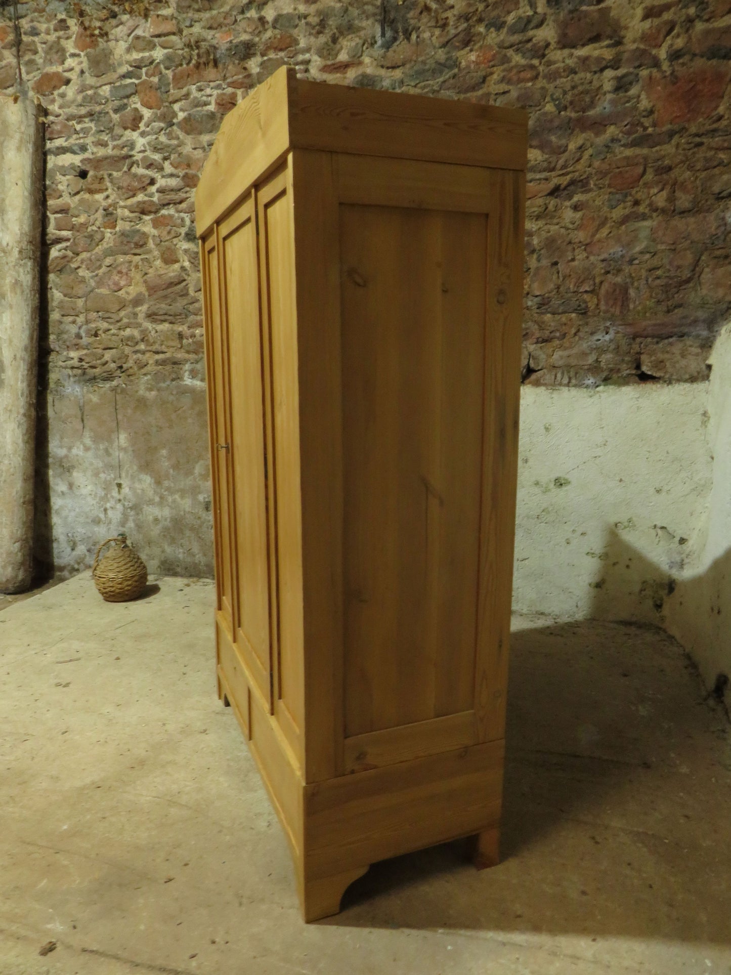 Antique Pine Knockdown Wardrobe - two available