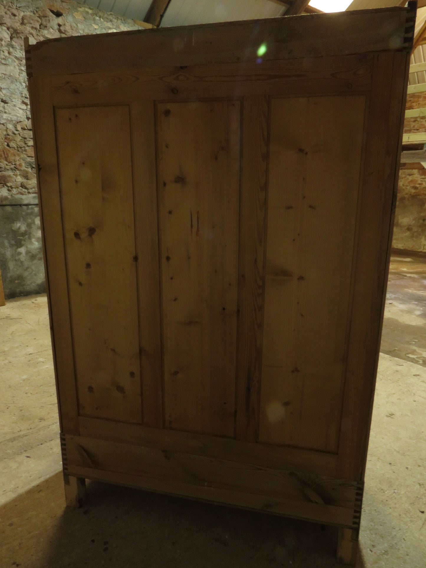 Antique Pine Knockdown Wardrobe - two available
