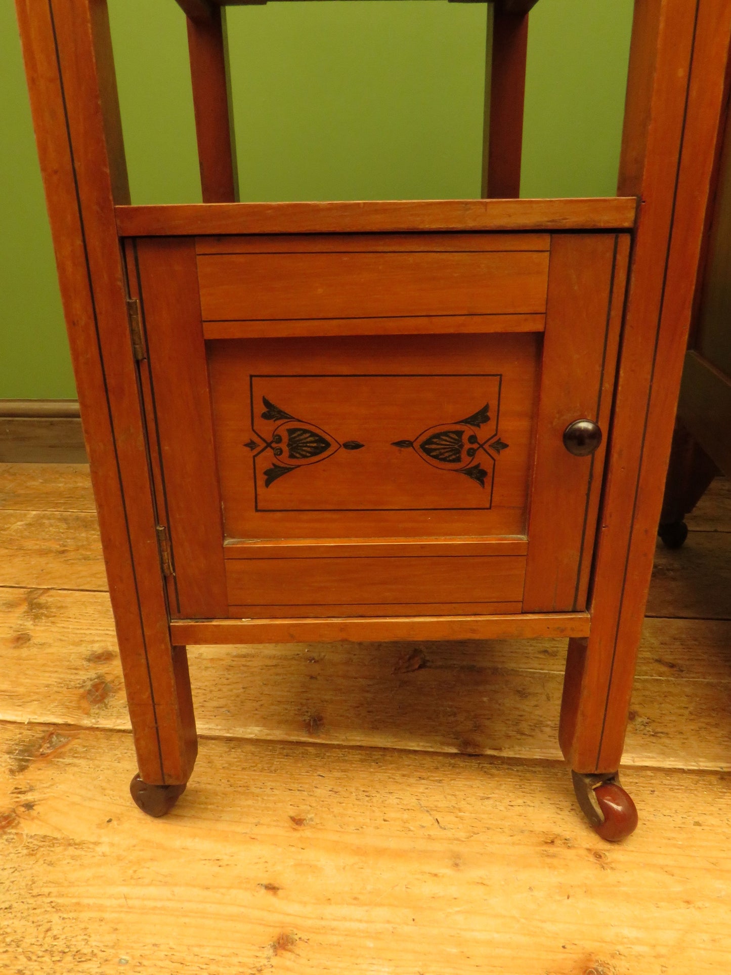 Antique Stencilled Chest of Drawers & Bedside Chest