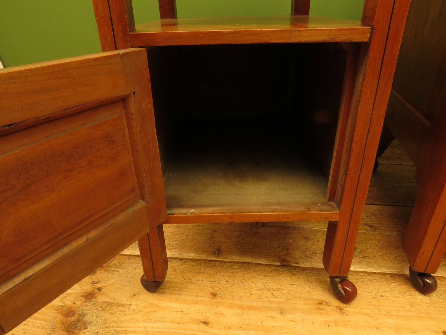 Antique Stencilled Chest of Drawers & Bedside Chest