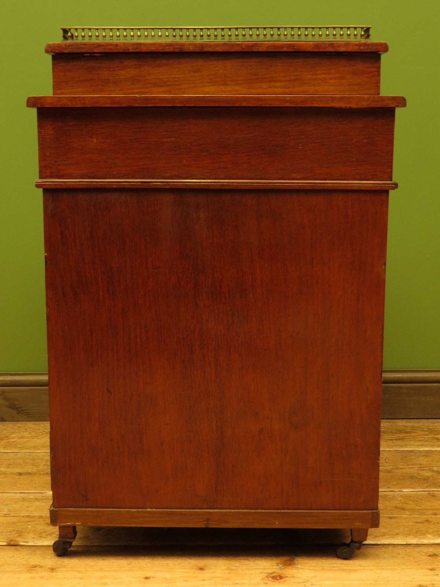 Antique Davenport with Leather top