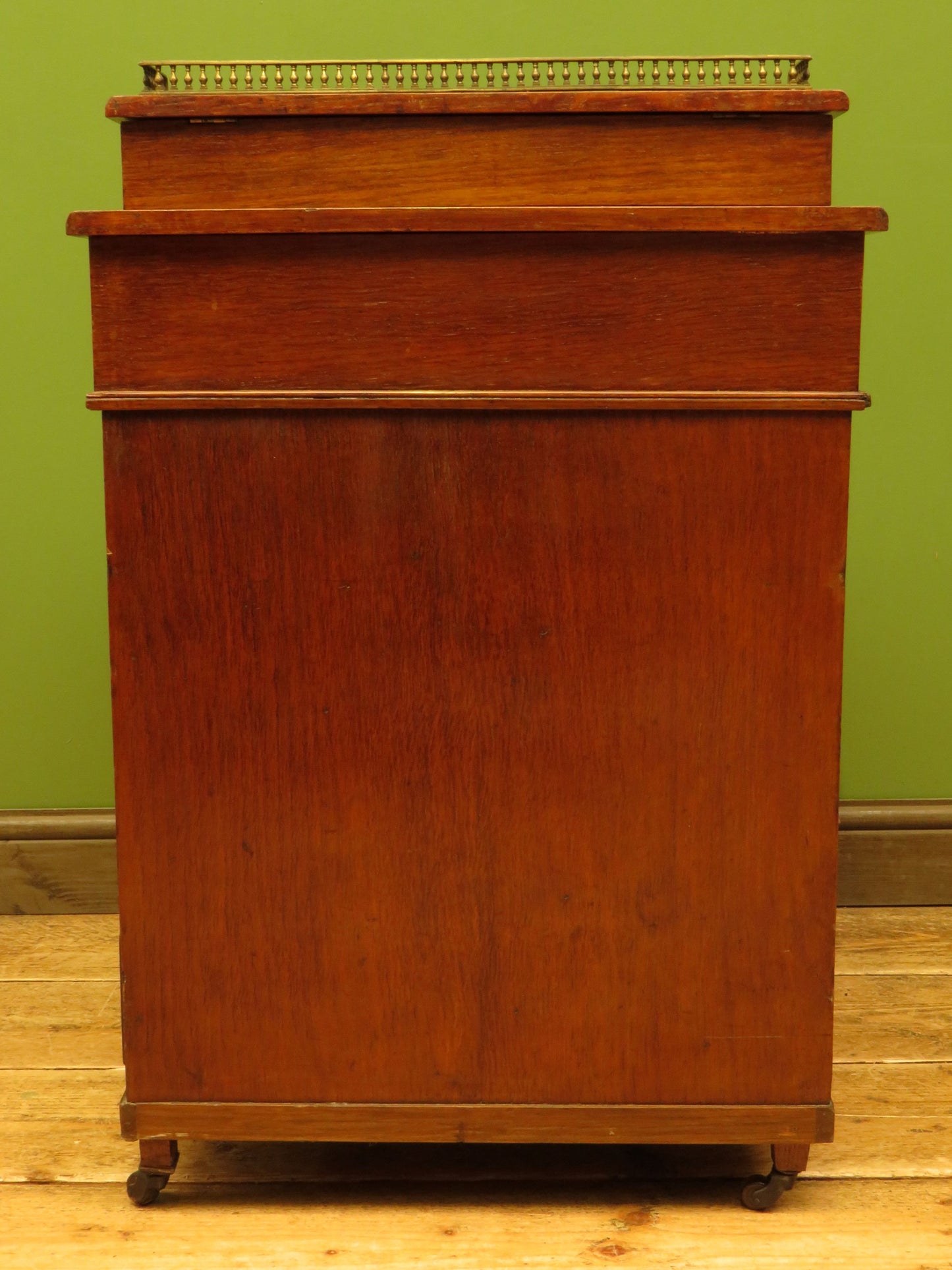 Antique Davenport with Leather top