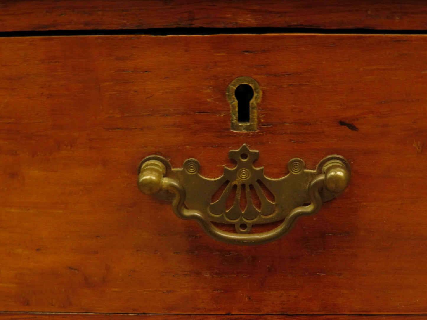 Antique Davenport with Leather top