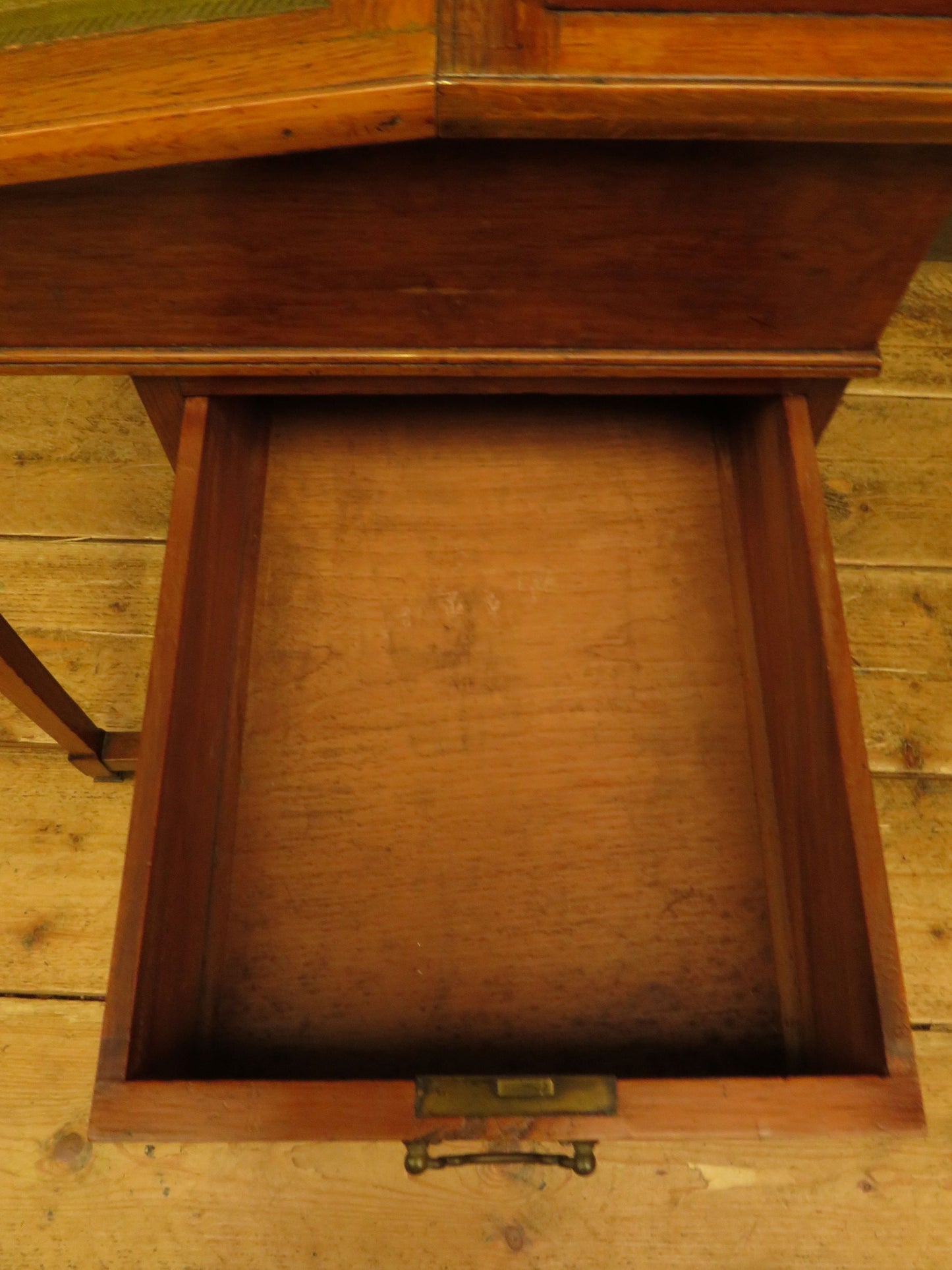 Antique Davenport with Leather top