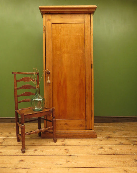 Reclaimed Pine Housekeeping Cupboard or Larder with internal mirror