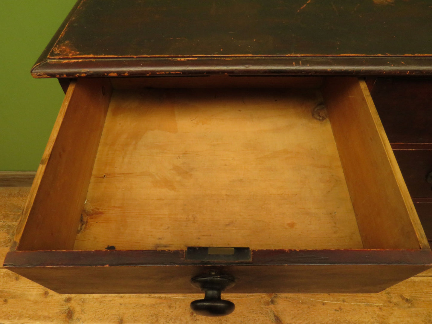 Antique Stained Pine Chest of Drawers