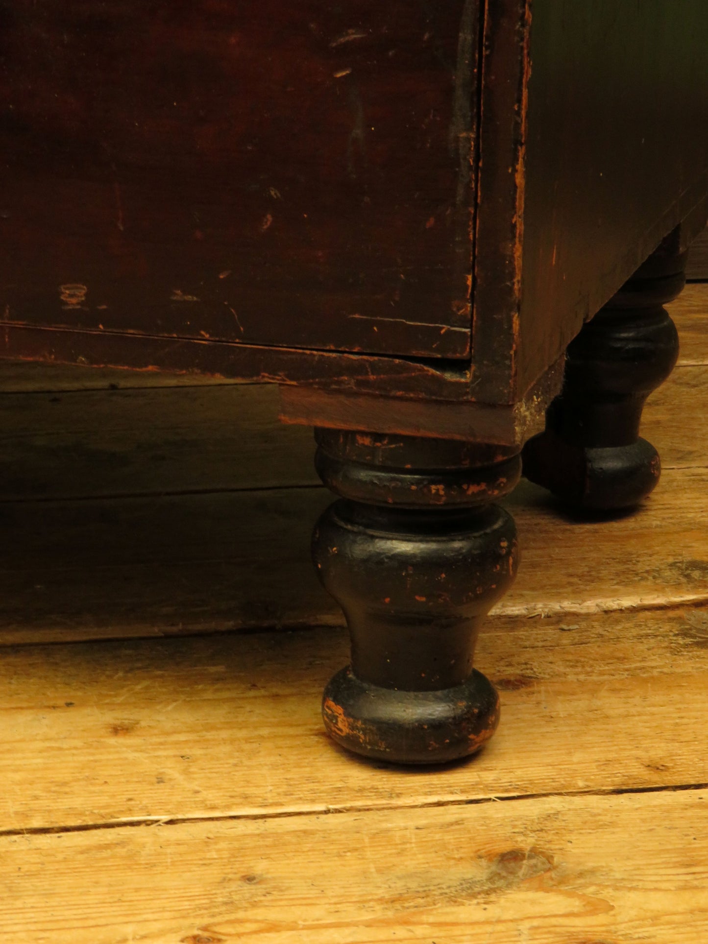 Antique Stained Pine Chest of Drawers