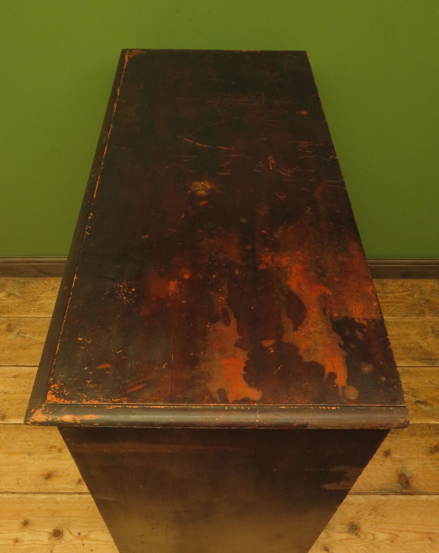 Antique Stained Pine Chest of Drawers