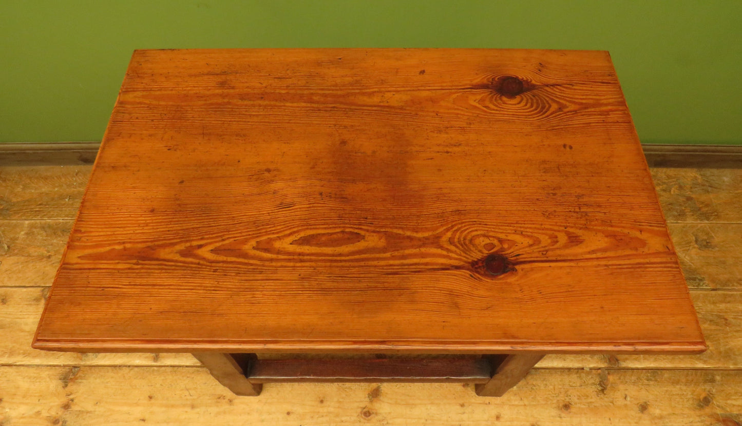 Arts & Crafts Ecclesiastical pine table from Lympstone Methodist Church