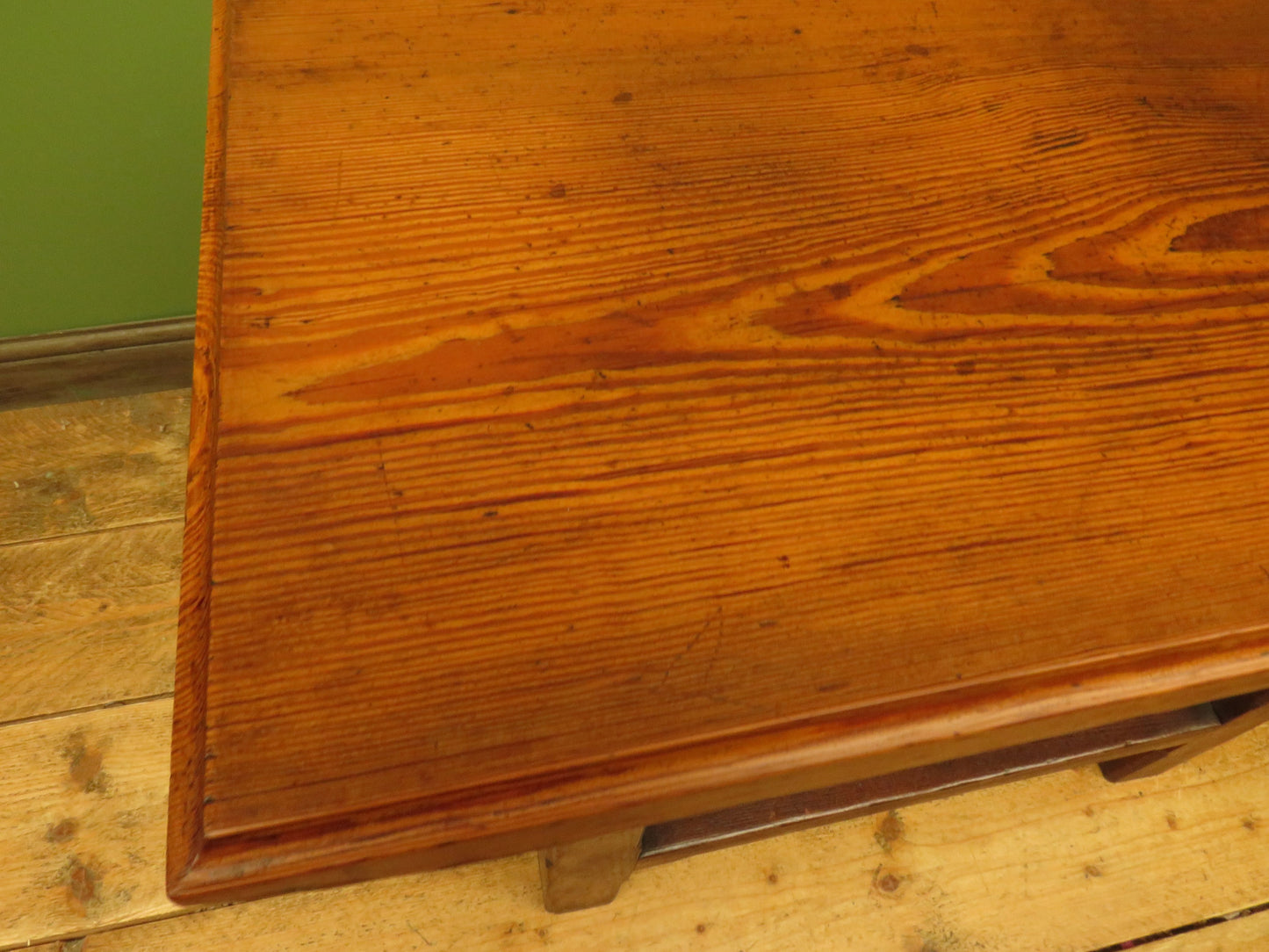 Arts & Crafts Ecclesiastical pine table from Lympstone Methodist Church
