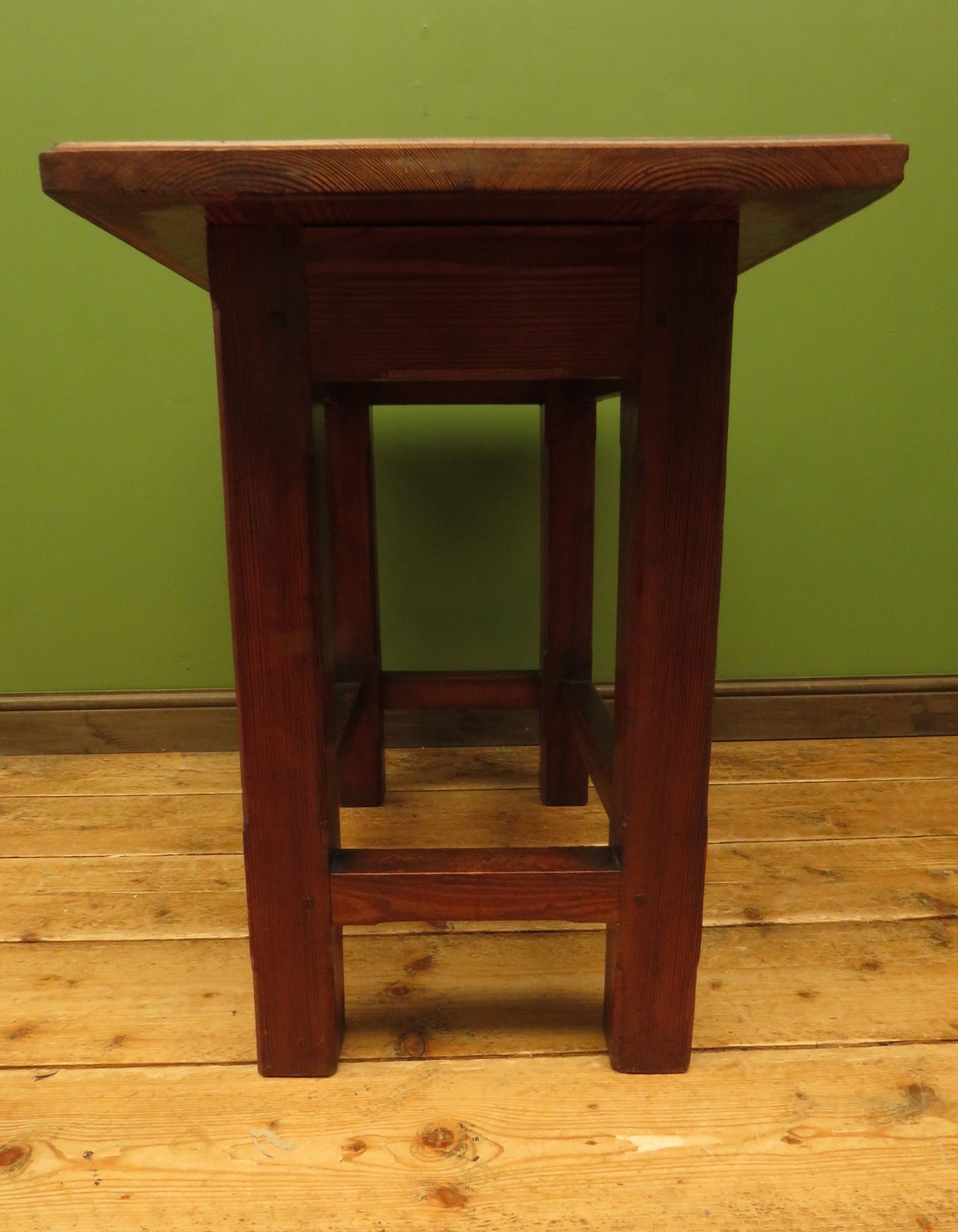 Arts & Crafts Ecclesiastical pine table from Lympstone Methodist Church