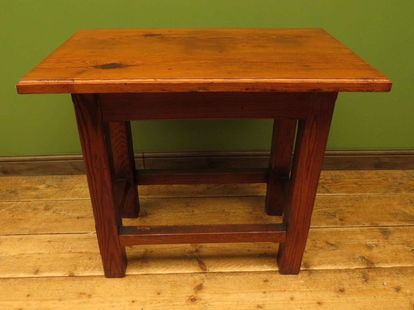 Arts & Crafts Ecclesiastical pine table from Lympstone Methodist Church