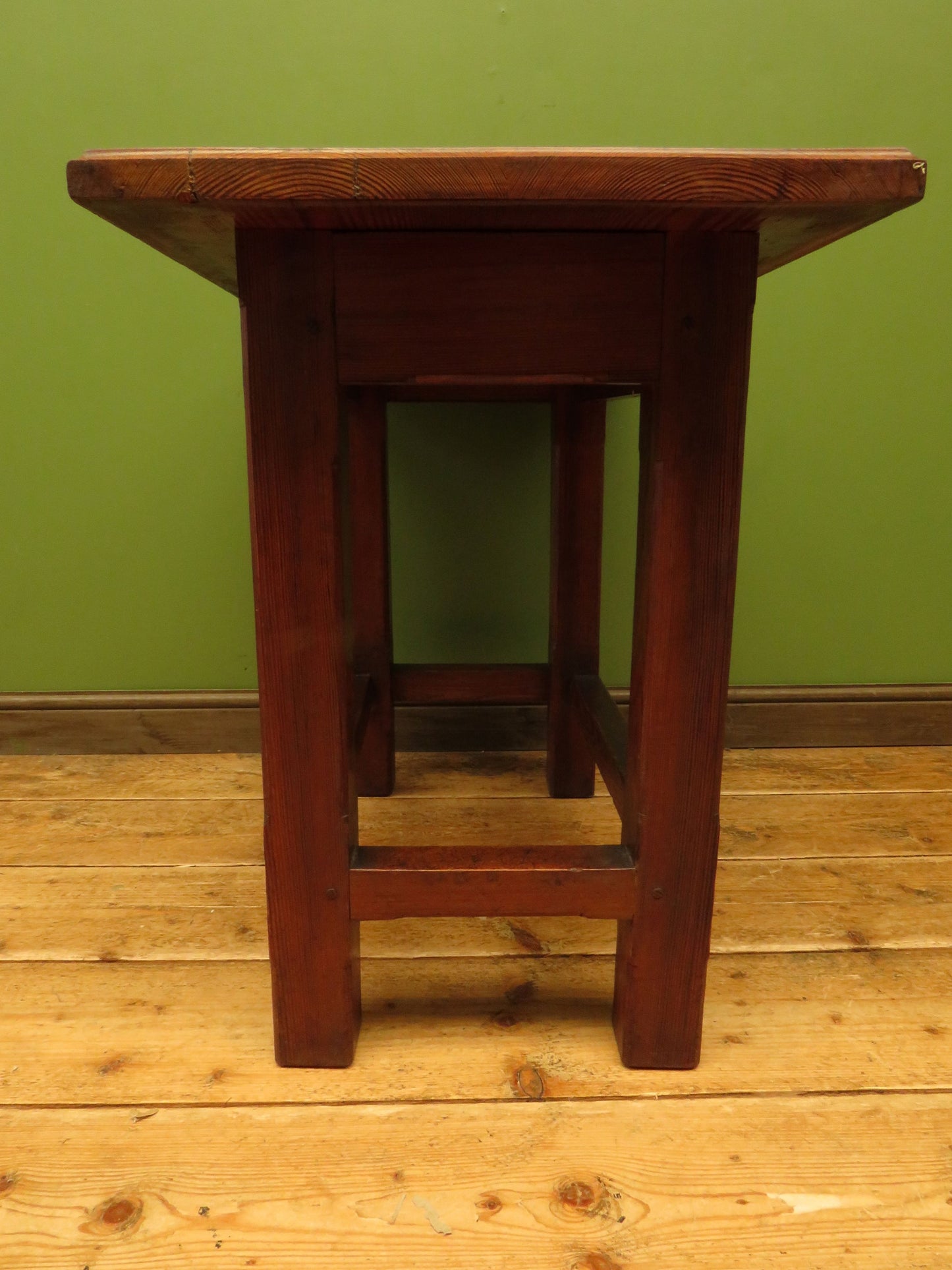 Arts & Crafts Ecclesiastical pine table from Lympstone Methodist Church