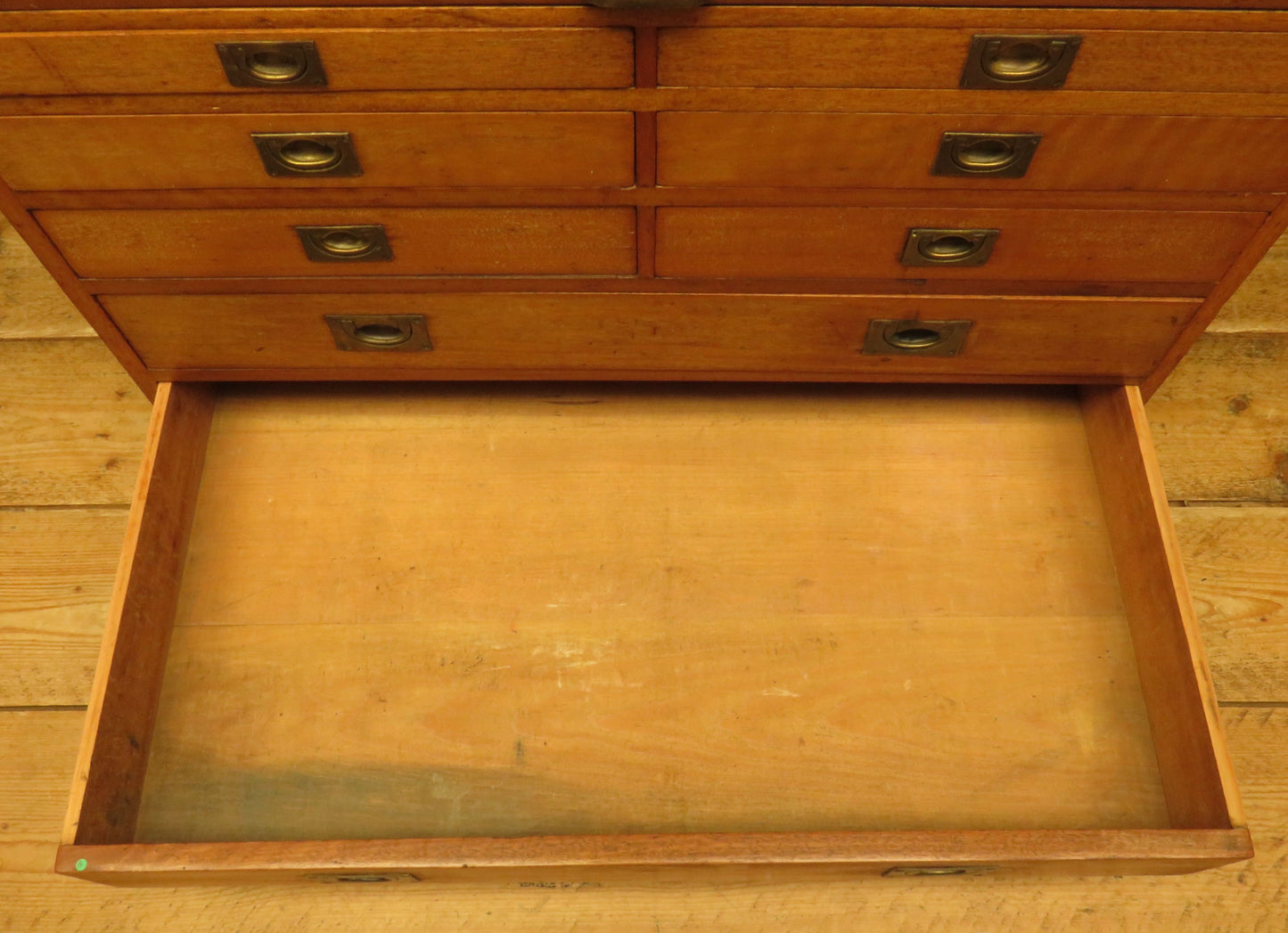 Antique Architects Plan Chest, Printers Bank of Drawers
