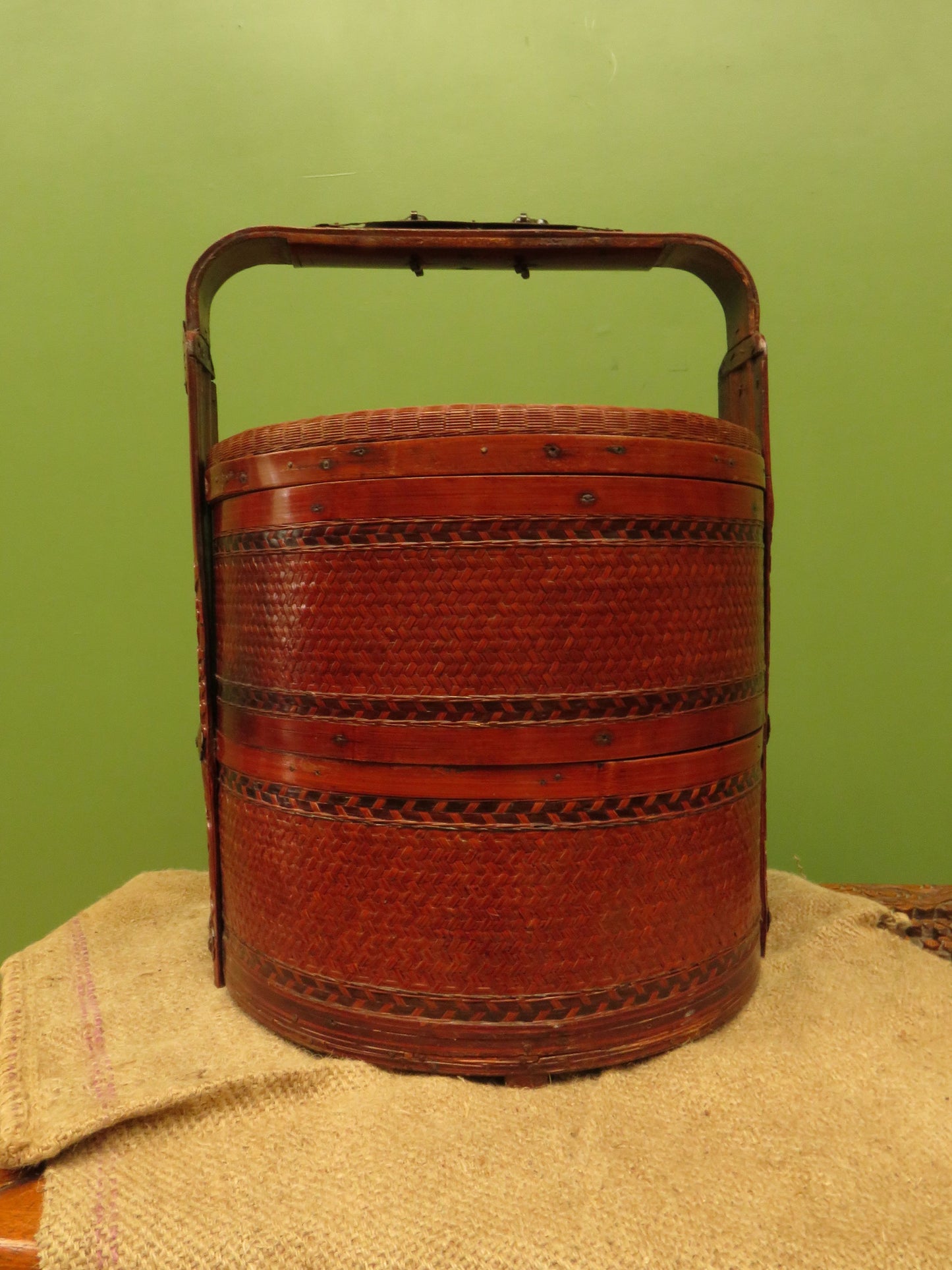 Large Chinese Wedding Basket with two tiers