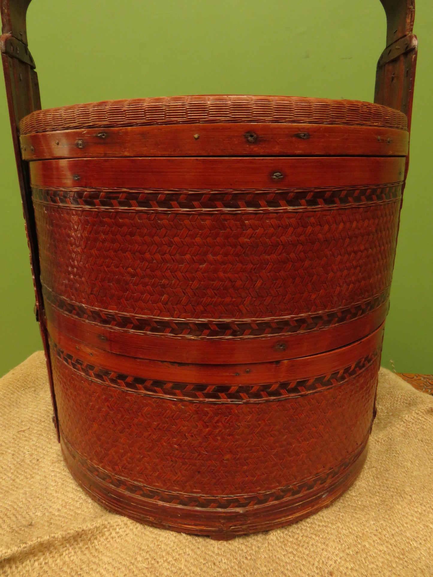 Large Chinese Wedding Basket with two tiers