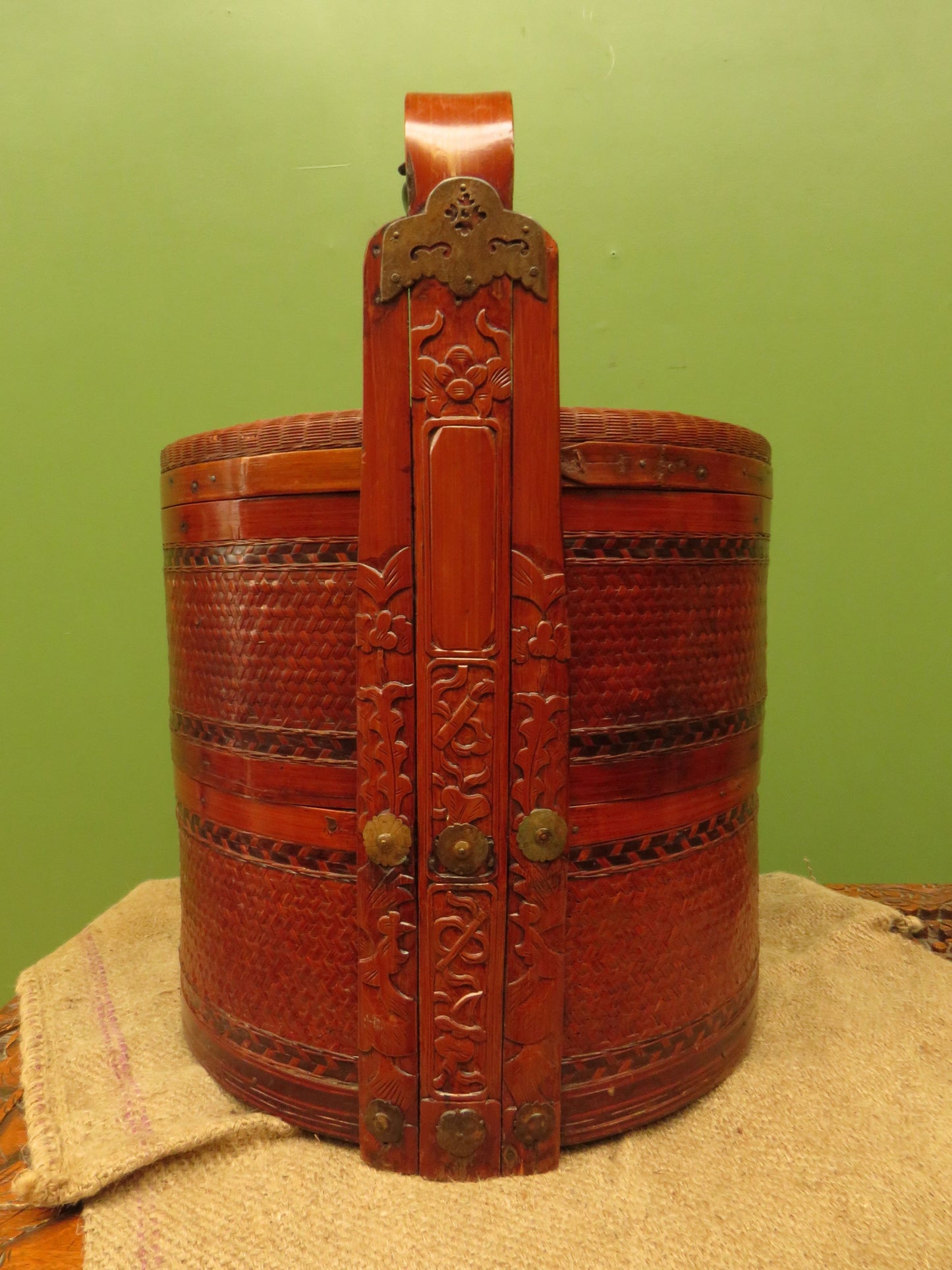 Large Chinese Wedding Basket with two tiers